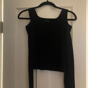 Express sweater with shoulder cut outs